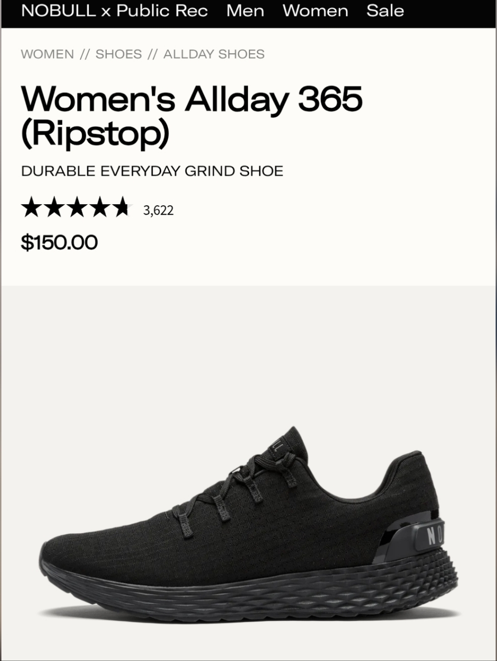 NWT The NOBULL Women's Allday 365 (Ripstop) 7.5